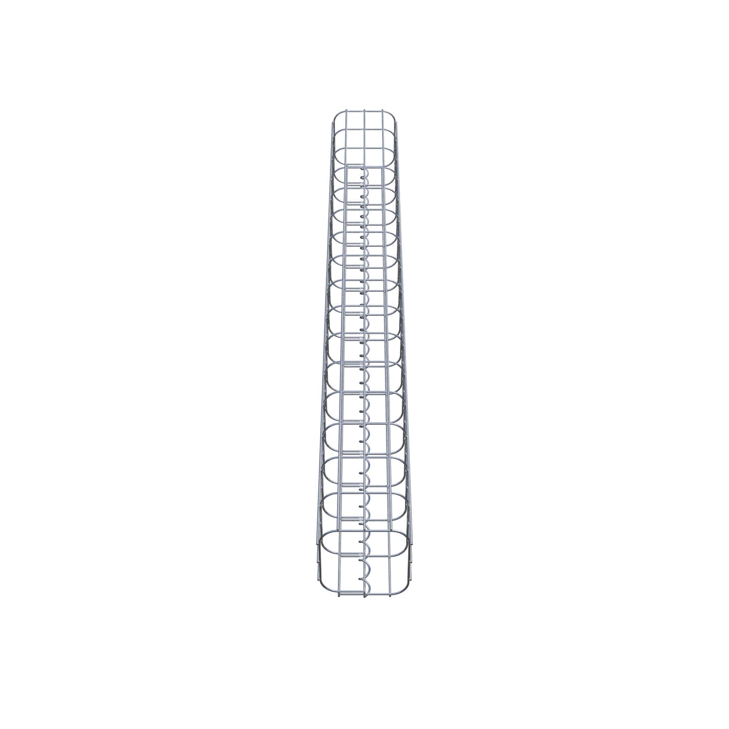 Colonna di gabbioni quadrata 17 cm x 17 cm, altezza 160 cm, MW 5 cm x 10 cm