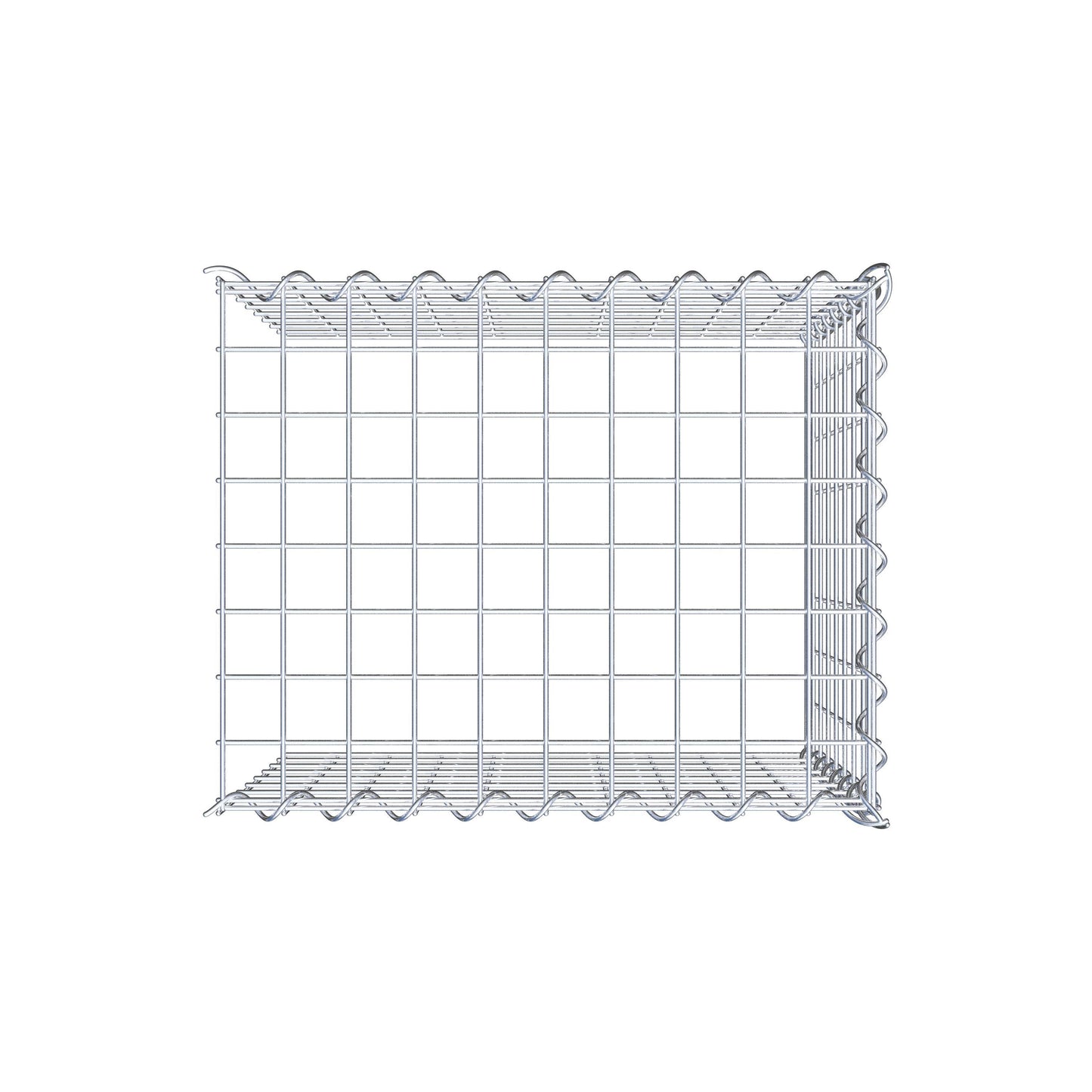 Opvokset gabion type 4 50 cm x 40 cm x 40 cm (L x H x D), maskestørrelse 5 cm x 5 cm, spiral