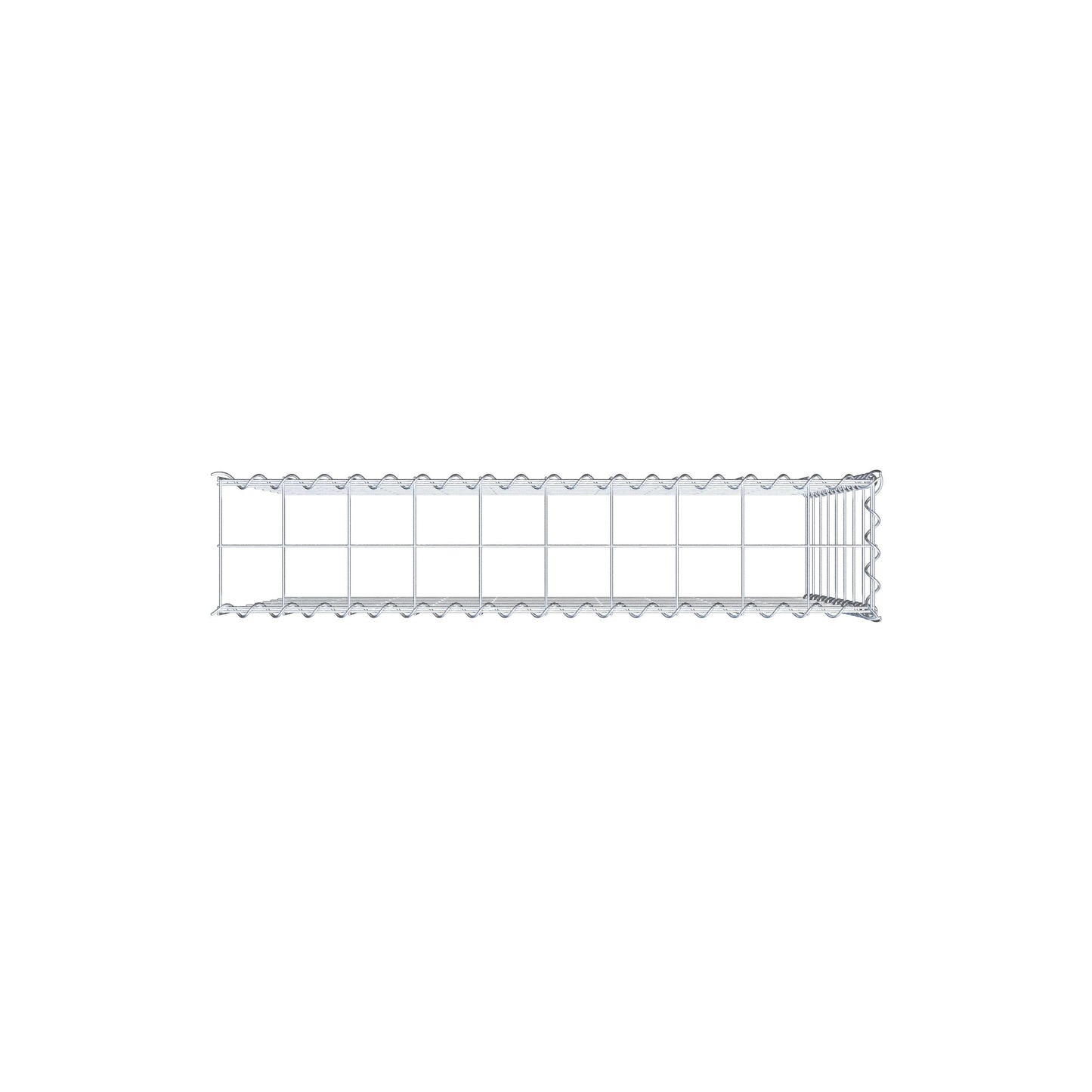 Gabião tipo 4 100 cm x 80 cm x 20 cm (C x A x P), malhagem 10 cm x 10 cm, espiral