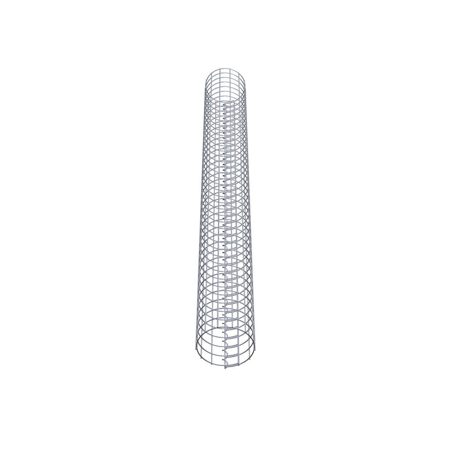 Gabion column around 22 cm diameter, 200 cm height, mesh size 5 cm x 5 cm