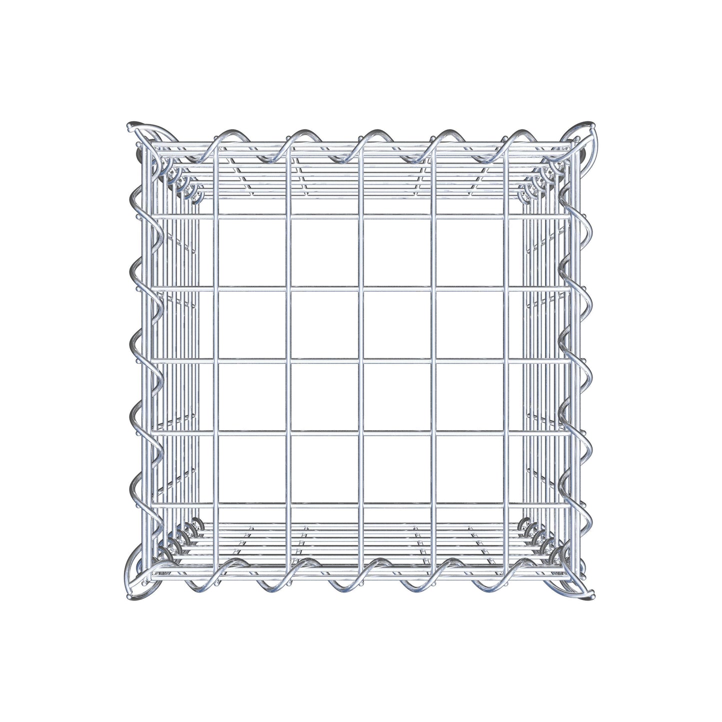 Anbaugabione Typ 3 30 cm x 30 cm x 30 cm (L x H x T), Maschenweite 5 cm x 5 cm, Spirale