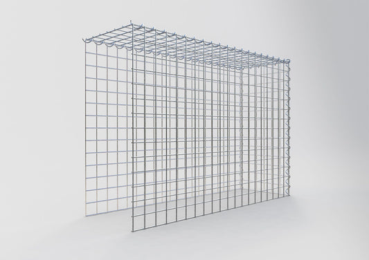 Gabion rapporté type 4 100 cm x 70 cm x 30 cm (L x H x P), mailles 5 cm x 5 cm, spirale