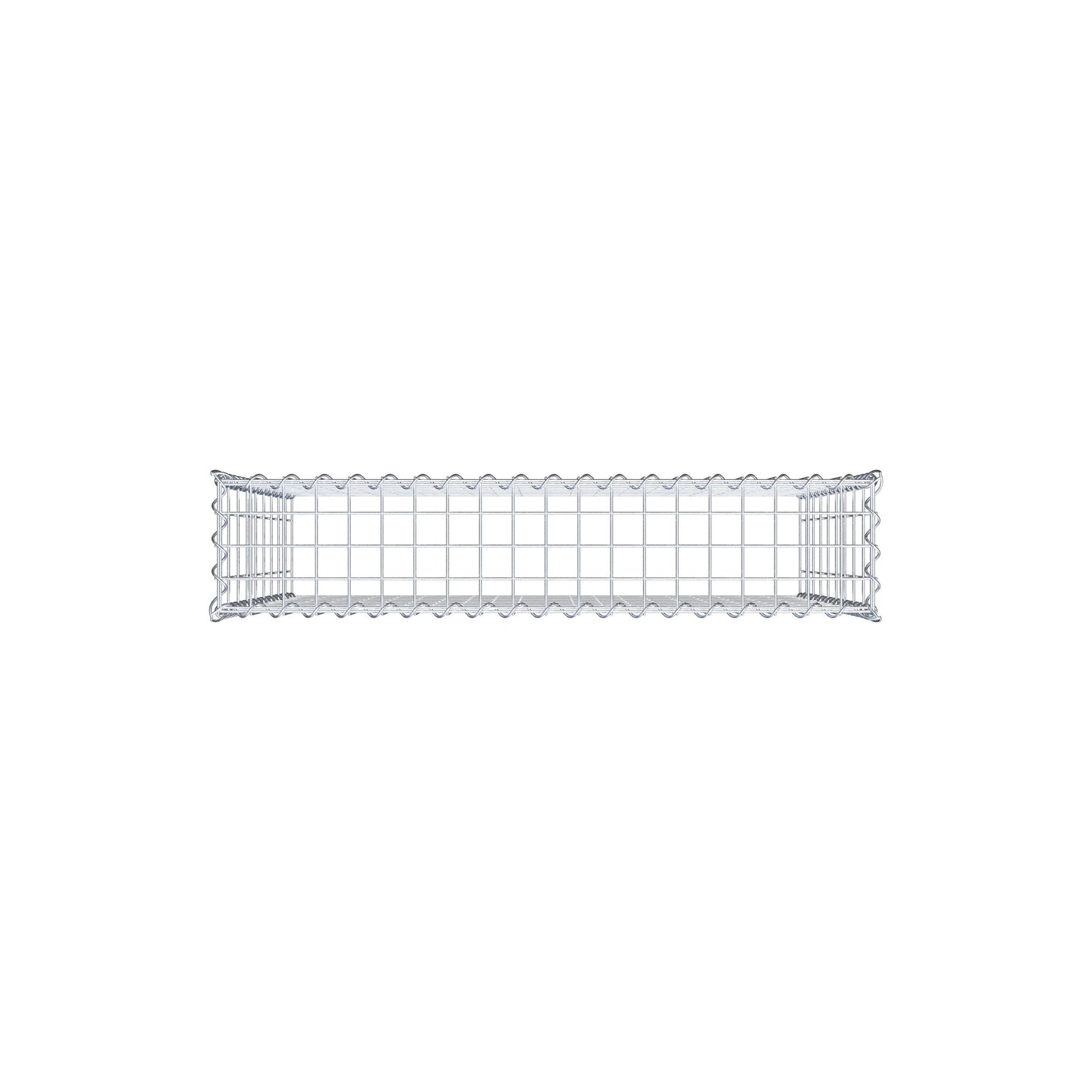 Gavión adulto tipo 3 100 cm x 90 cm x 20 cm (largo x alto x profundidad), tamaño de malla 5 cm x 10 cm, espiral