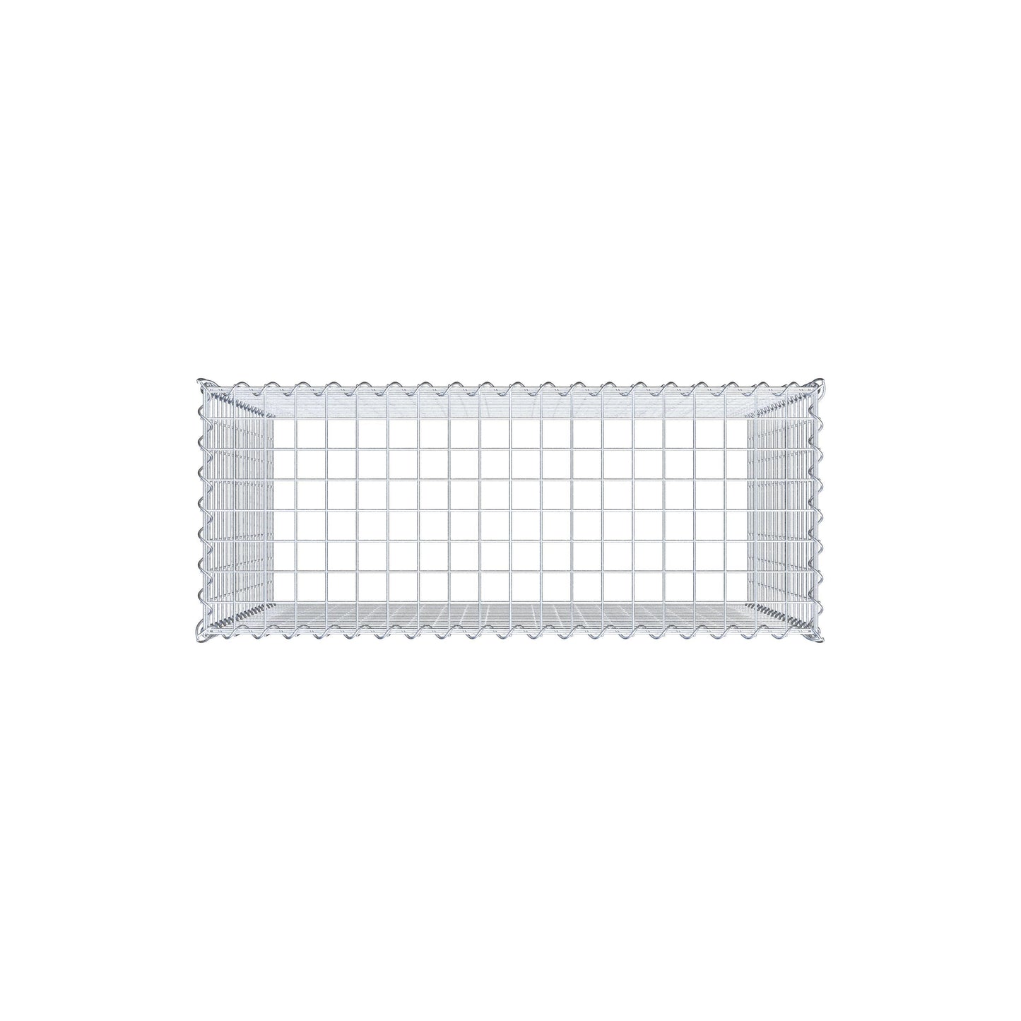 Anbaugabione Typ 3 100 cm x 90 cm x 40 cm (L x H x T), Maschenweite 5 cm x 5 cm, Spirale