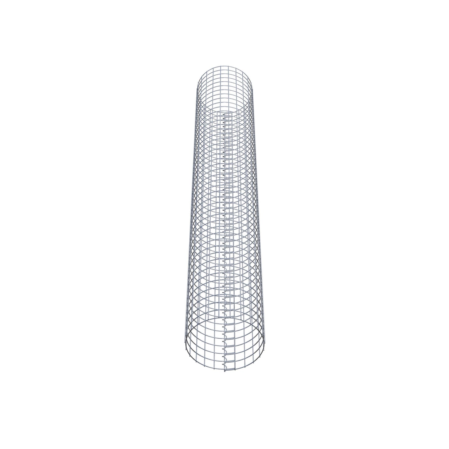 Columna de gaviones redonda 37 cm de diámetro, 230 cm de altura, malla 5 cm x 5 cm