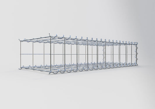 Gavión complementario tipo 2 100 cm x 20 cm x 40 cm (L x A x P), malla 10 cm x 10 cm, espiral