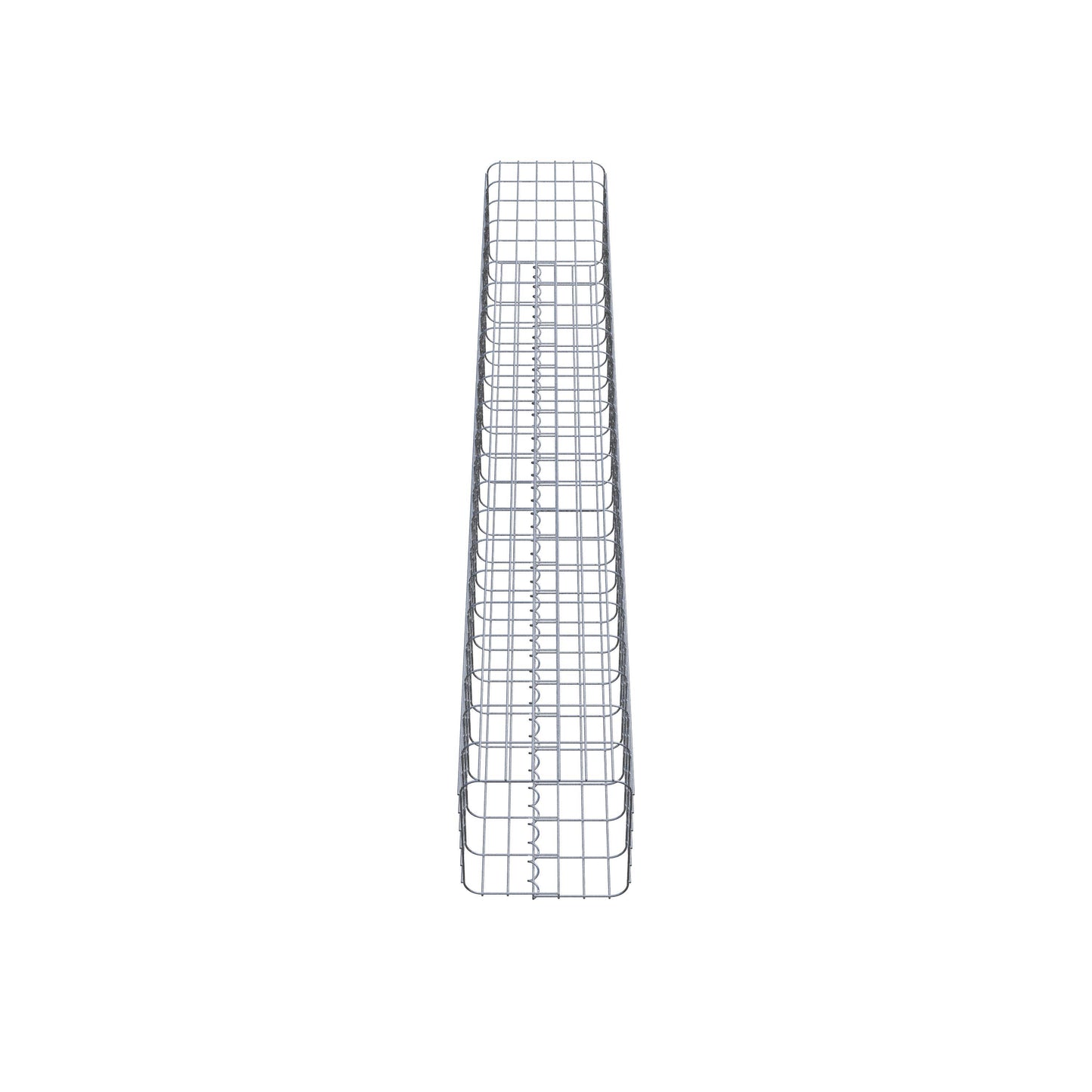Schanskorfzuil hoekig 32 cm x 32 cm, 230 cm hoog, MW 5 cm x 10 cm