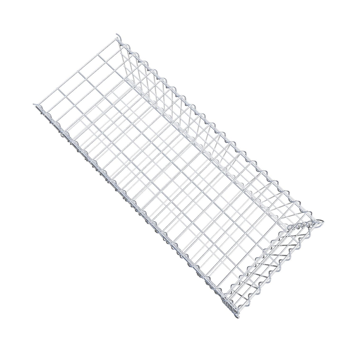 Gabbione aggiuntivo tipo 2 100 cm x 30 cm x 40 cm (L x A x P), maglia 5 cm x 10 cm, spirale