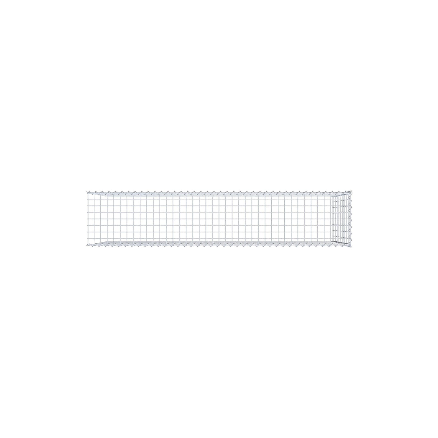 Gabion rapporté type 4 200 cm x 100 cm x 40 cm (L x H x P), mailles 5 cm x 10 cm, spirale