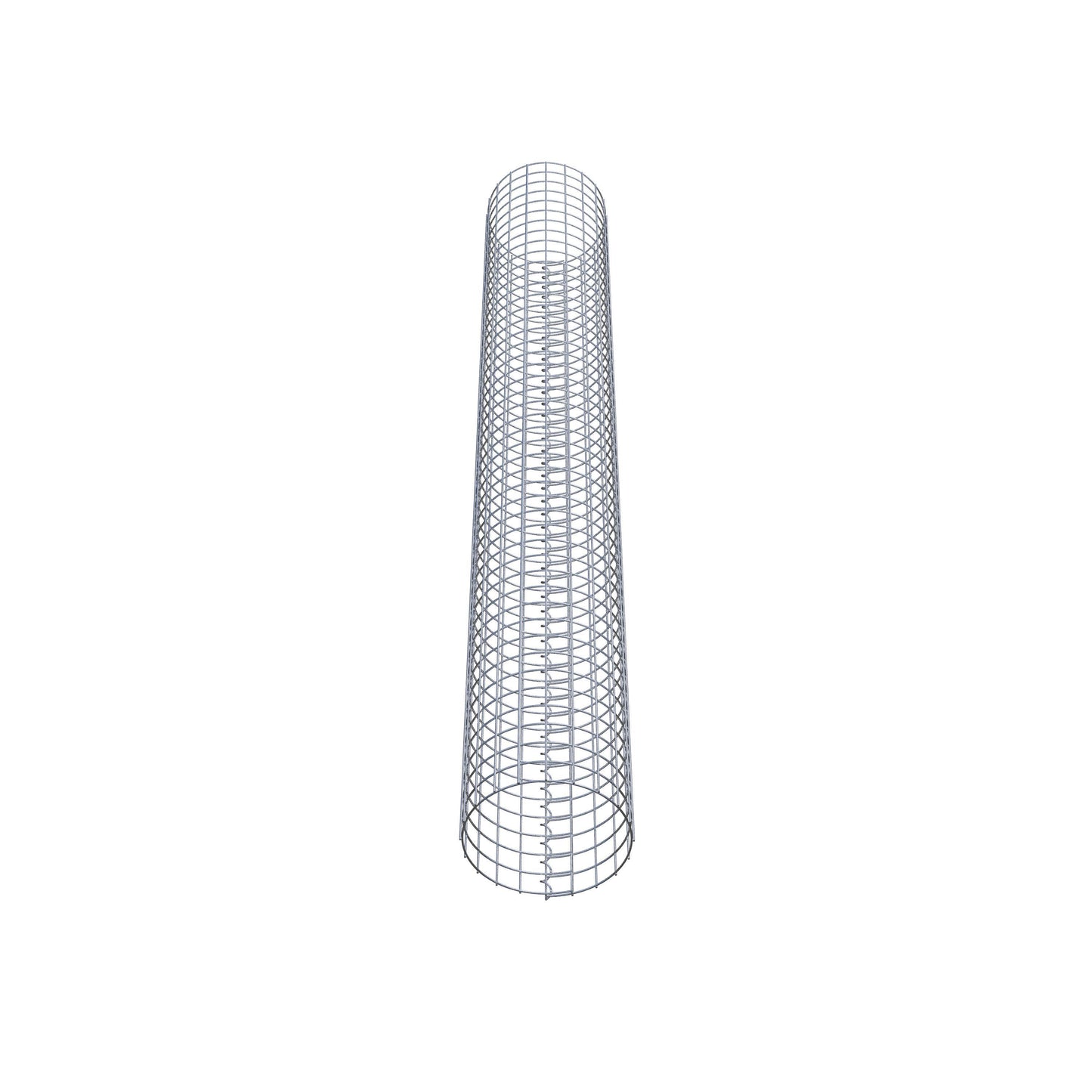 Gabion column around 32 cm diameter, 230 cm height, mesh size 5 cm x 5 cm