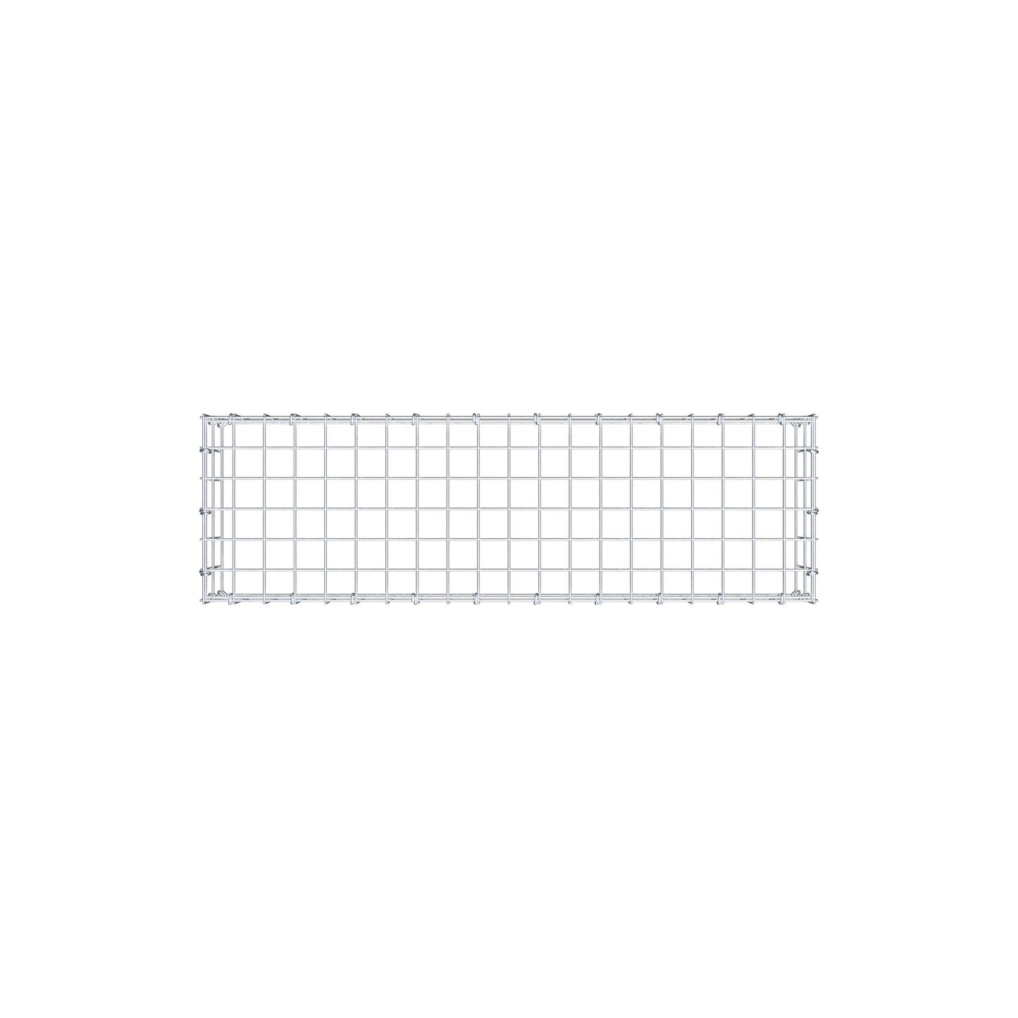 Monteret gabion type 3 100 cm x 20 cm x 30 cm (L x H x D), maskestørrelse 5 cm x 10 cm, C-ring