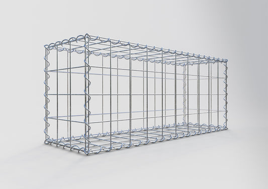 Gabião 100 cm x 40 cm x 30 cm (C x A x P), malhagem 10 cm x 10 cm, espiral