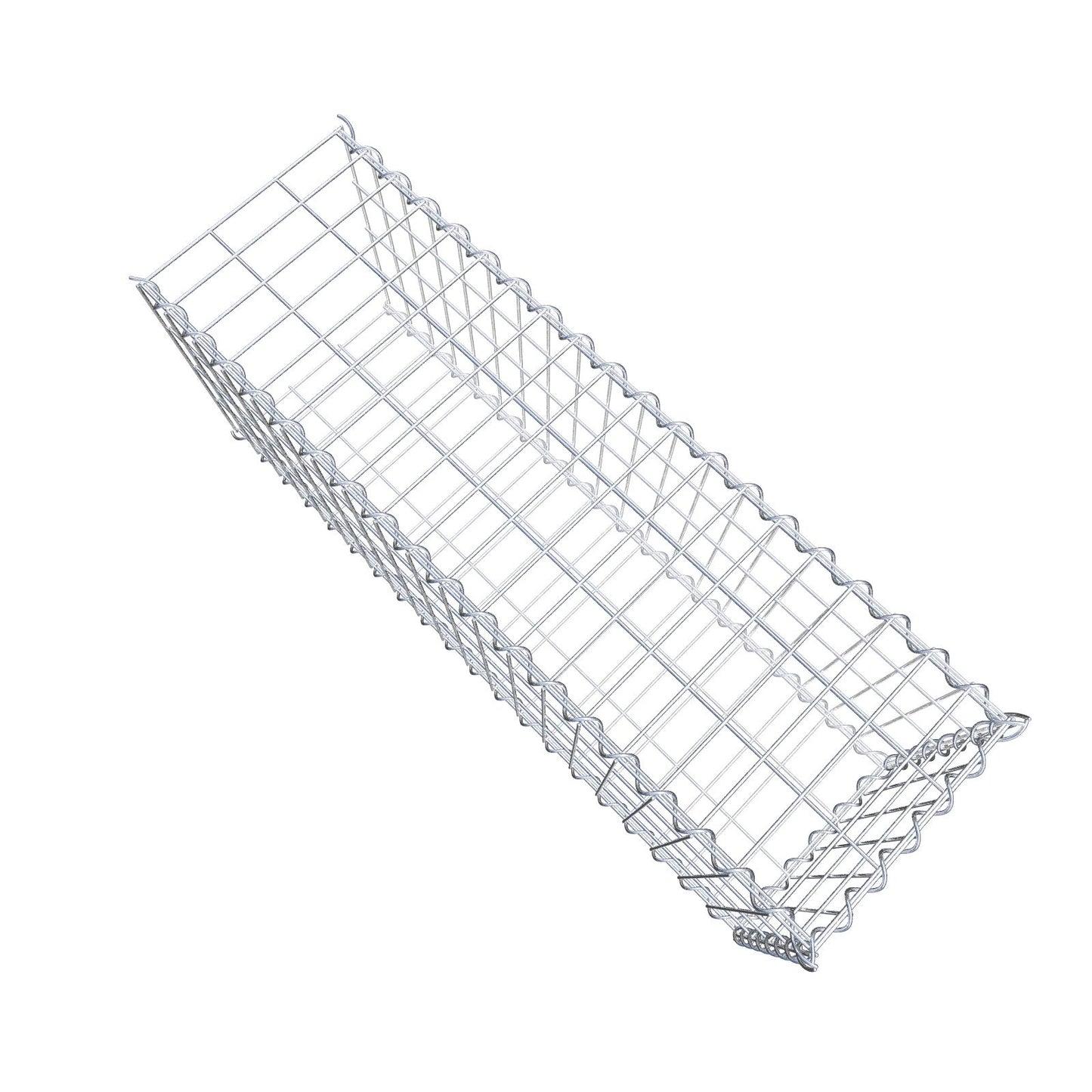 Gabião tipo 2 100 cm x 40 cm x 30 cm (C x A x P), malhagem 5 cm x 10 cm, espiral