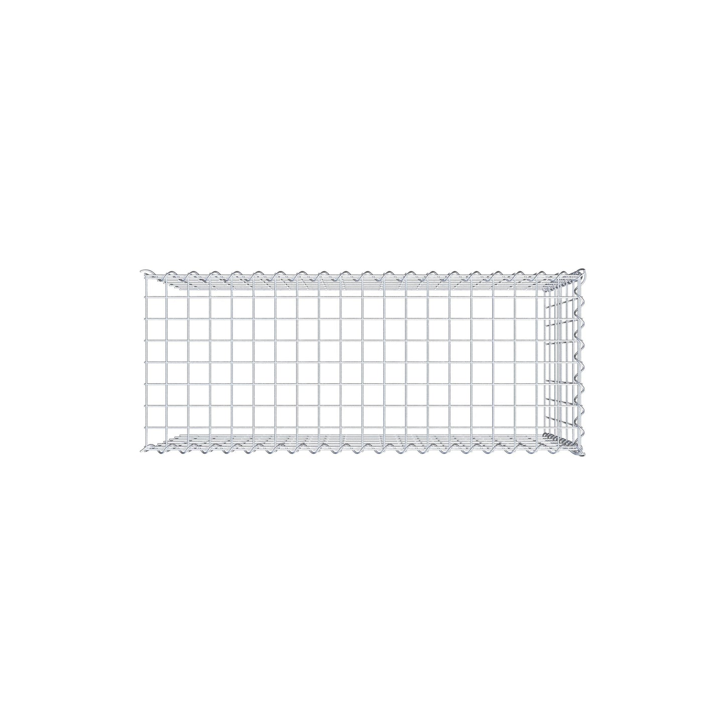 Gavión complementario tipo 4 100 cm x 60 cm x 40 cm (L x A x P), malla 5 cm x 10 cm, espiral
