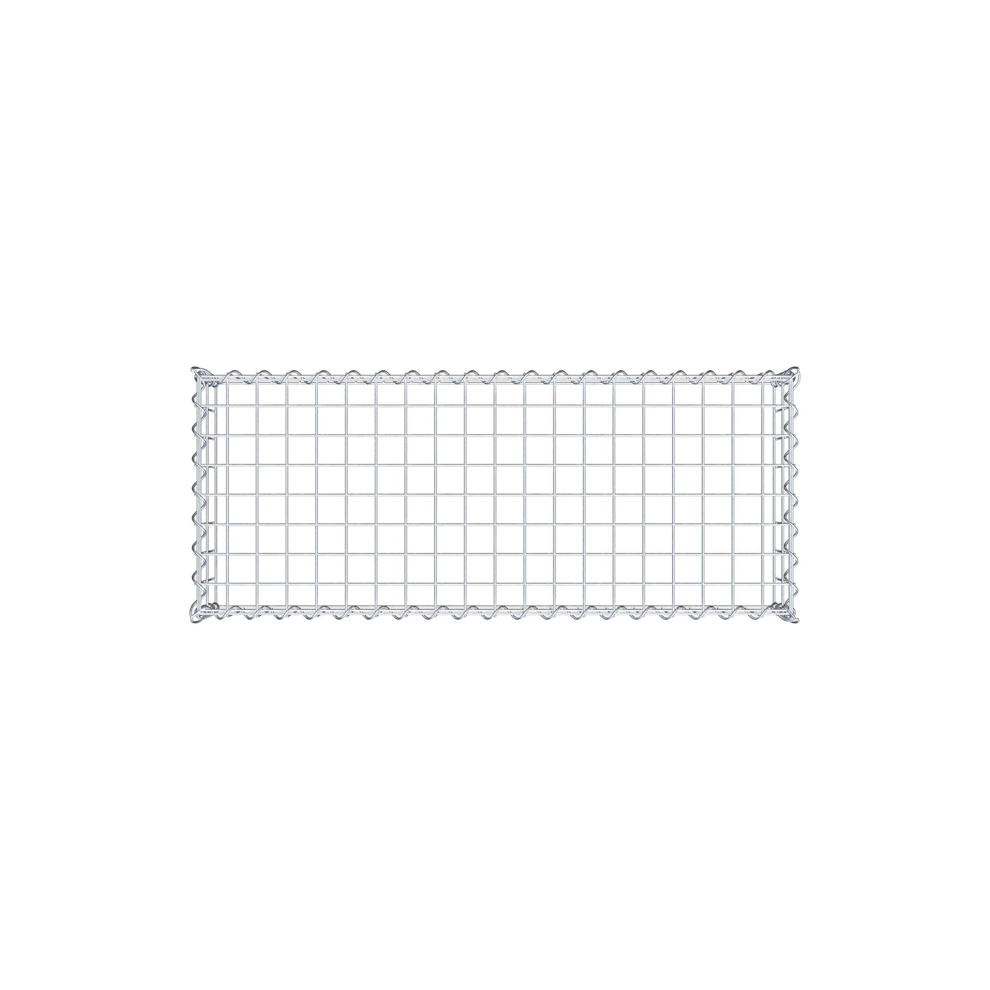 Anbaugabione Typ 3 100 cm x 20 cm x 40 cm (L x H x T), Maschenweite 5 cm x 10 cm, Spirale