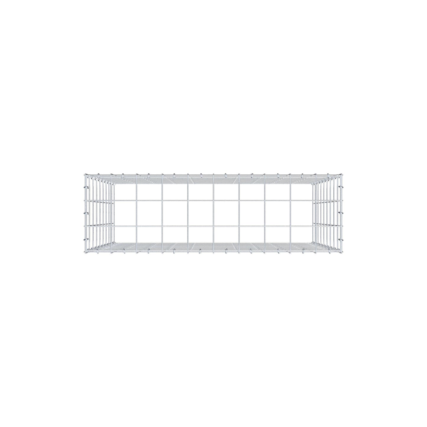 Anbaugabione Typ 3 100 cm x 90 cm x 30 cm (L x H x T), Maschenweite 10 cm x 10 cm, C-Ring
