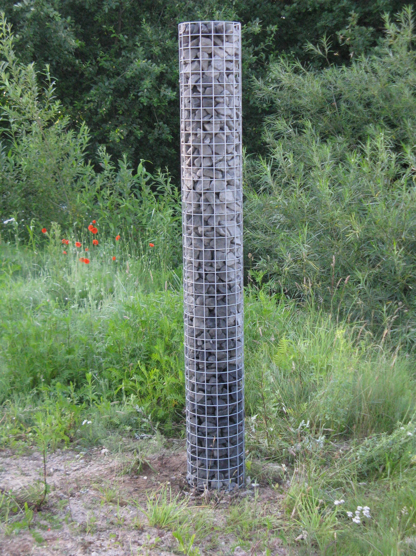 Gabionsøjle diameter 47 cm MW 5 x 5 cm rund
