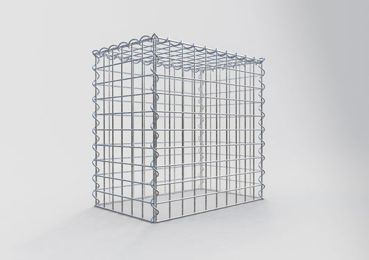 Gabião tipo 3 50 cm x 50 cm x 30 cm (C x A x P), malhagem 5 cm x 5 cm, espiral