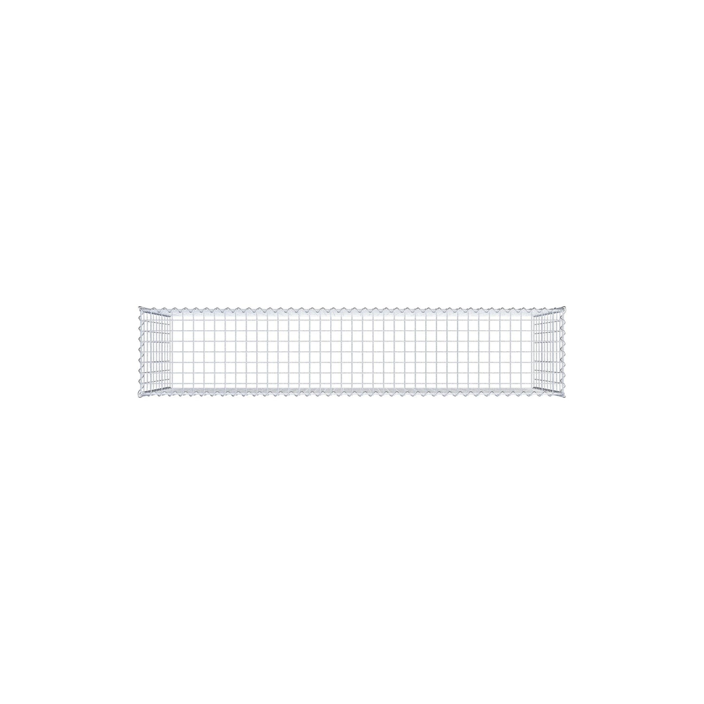 Gabion rapporté type 3 200 cm x 100 cm x 40 cm (L x H x P), mailles 5 cm x 10 cm, spirale
