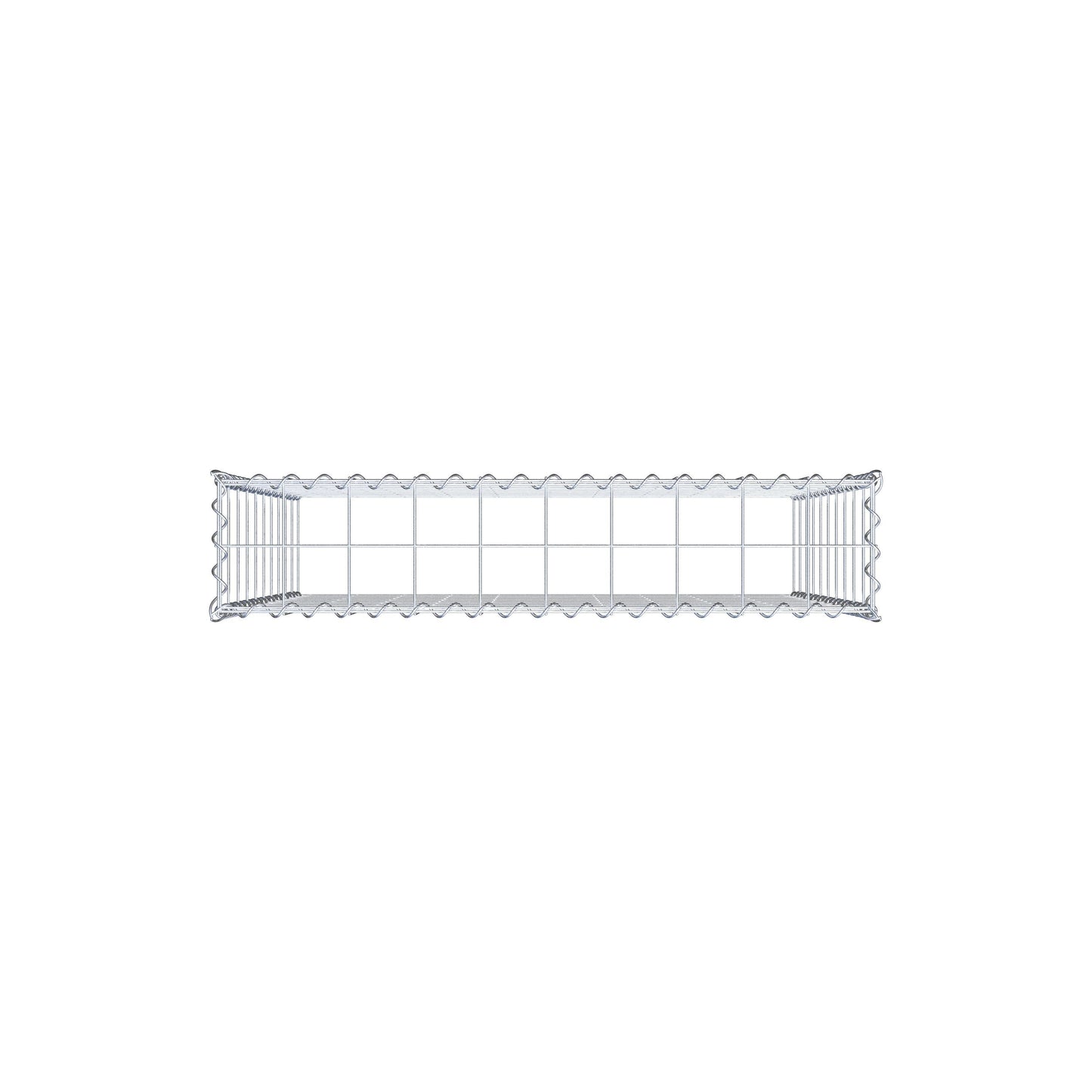 Anbaugabione Typ 3 100 cm x 100 cm x 20 cm (L x H x T), Maschenweite 10 cm x 10 cm, Spirale