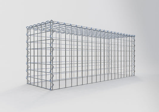 Anbaugabione Typ 3 100 cm x 40 cm x 30 cm (L x H x T), Maschenweite 5 cm x 5 cm, Spirale