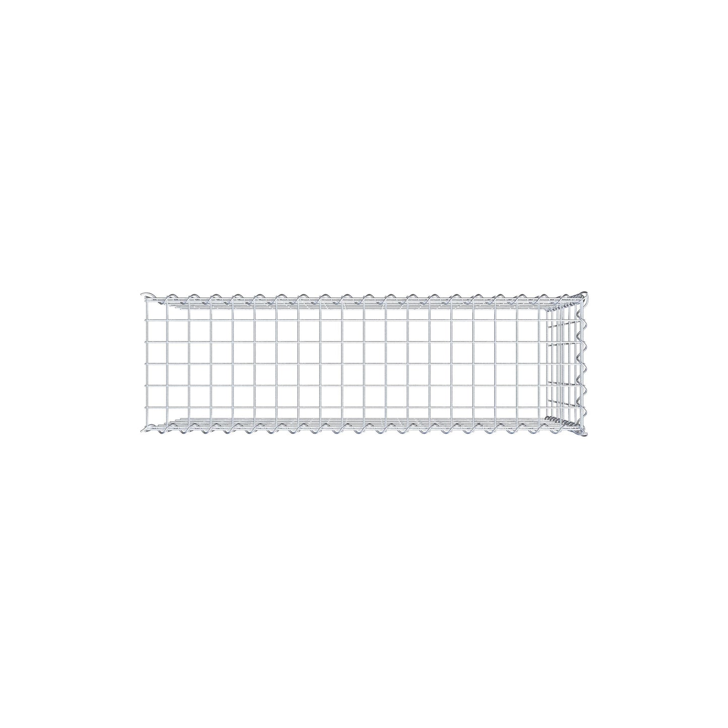 Gabbione aggiuntivo tipo 4 100 cm x 60 cm x 30 cm (L x H x P), dimensione maglia 5 cm x 10 cm, a spirale