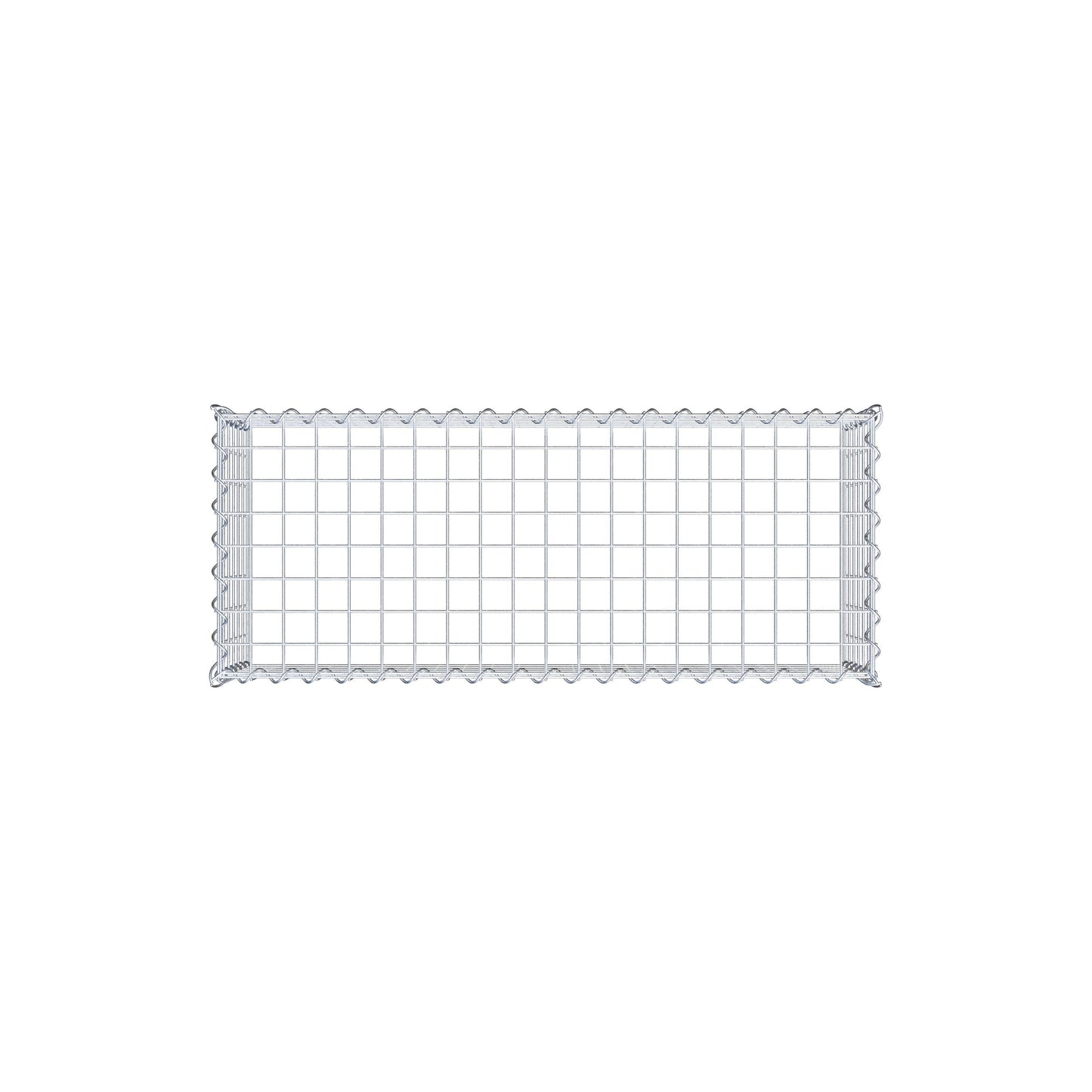 Anbaugabione Typ 3 100 cm x 30 cm x 40 cm (L x H x T), Maschenweite 5 cm x 5 cm, Spirale