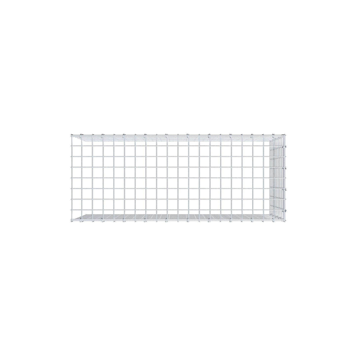 Fourche rapportée type 4 100 cm x 50 cm x 40 cm (L x H x P), mailles 5 cm x 5 cm, anneau C
