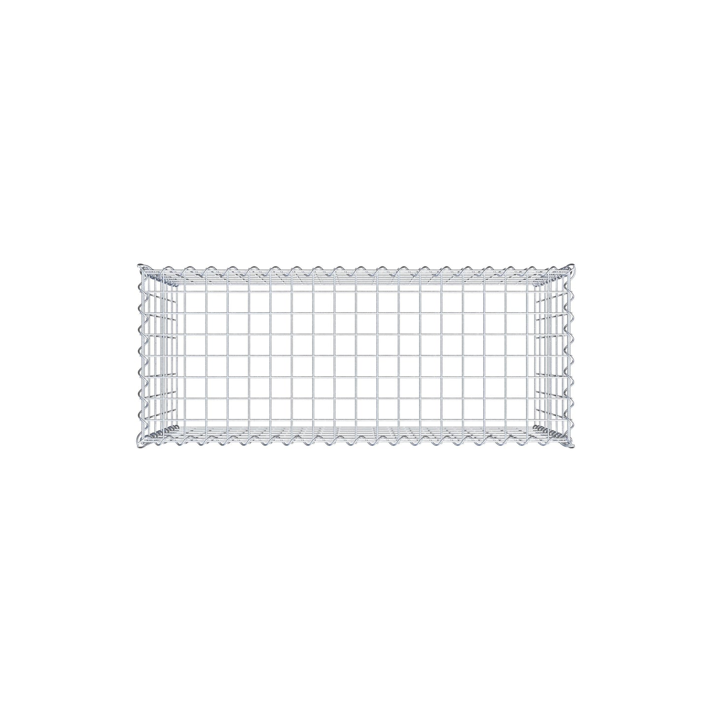 Gabião tipo 3 100 cm x 60 cm x 40 cm (C x A x P), malhagem 5 cm x 10 cm, espiral
