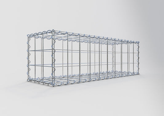 Gabion 100 cm x 30 cm x 30 cm (L x H x D), maskestørrelse 10 cm x 10 cm, spiral