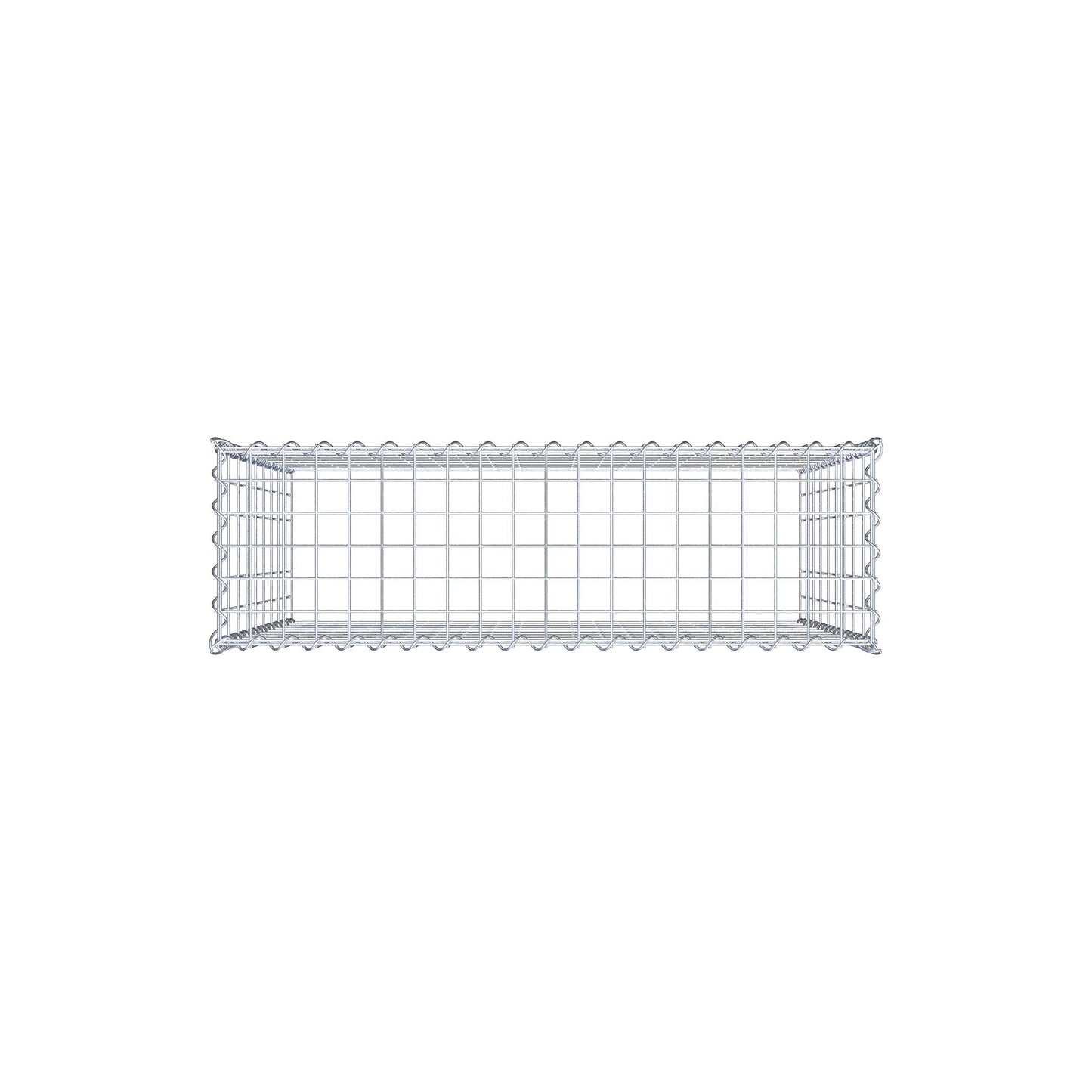 Gavión cultivado tipo 3 100 cm x 90 cm x 30 cm (largo x alto x profundidad), tamaño de malla 5 cm x 10 cm, espiral