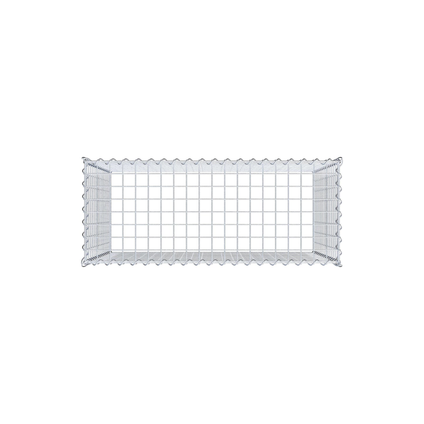 Anbaugabione Typ 3 100 cm x 80 cm x 40 cm (L x H x T), Maschenweite 5 cm x 5 cm, Spirale