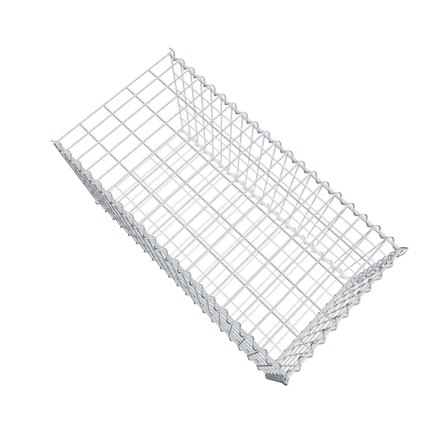 Gabbione aggiuntivo tipo 2 100 cm x 50 cm x 50 cm (L x H x P), dimensione maglia 5 cm x 10 cm, a spirale