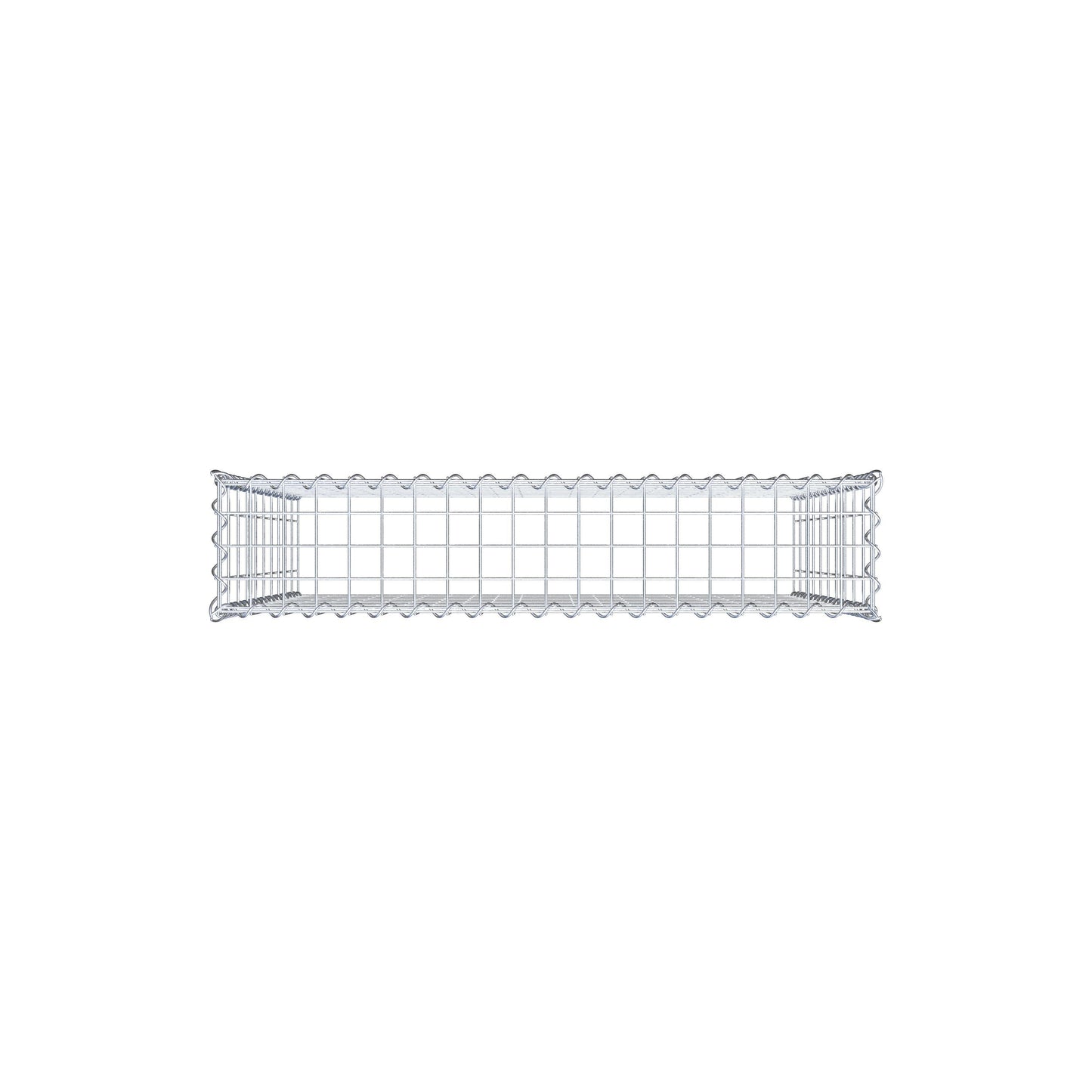 Gabbione aggiuntivo tipo 3 100 cm x 100 cm x 20 cm (L x H x P), dimensione maglia 5 cm x 10 cm, a spirale