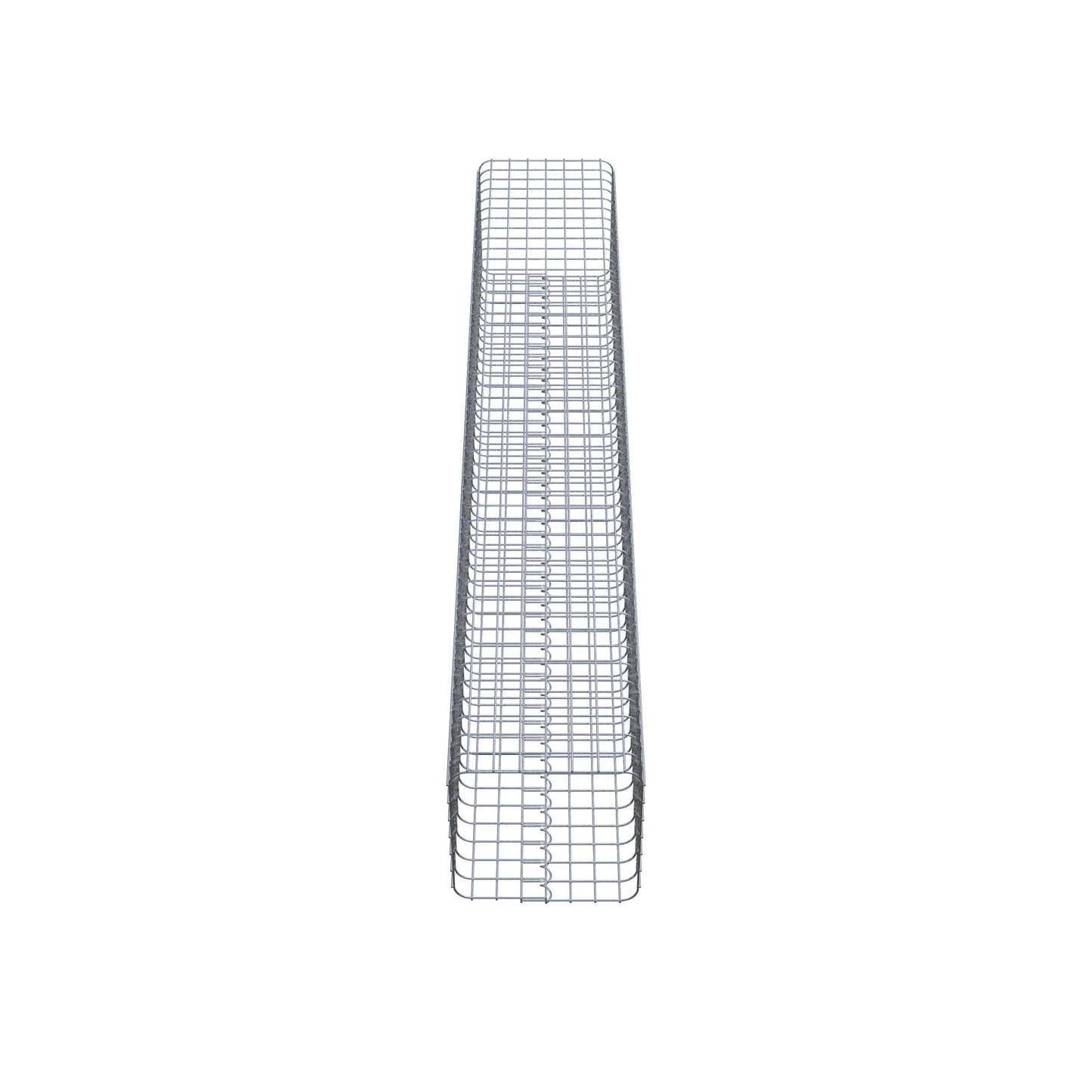 Schanskorfzuil hoekig 37 cm x 37 cm, 230 cm hoog, MW 5 cm x 5 cm