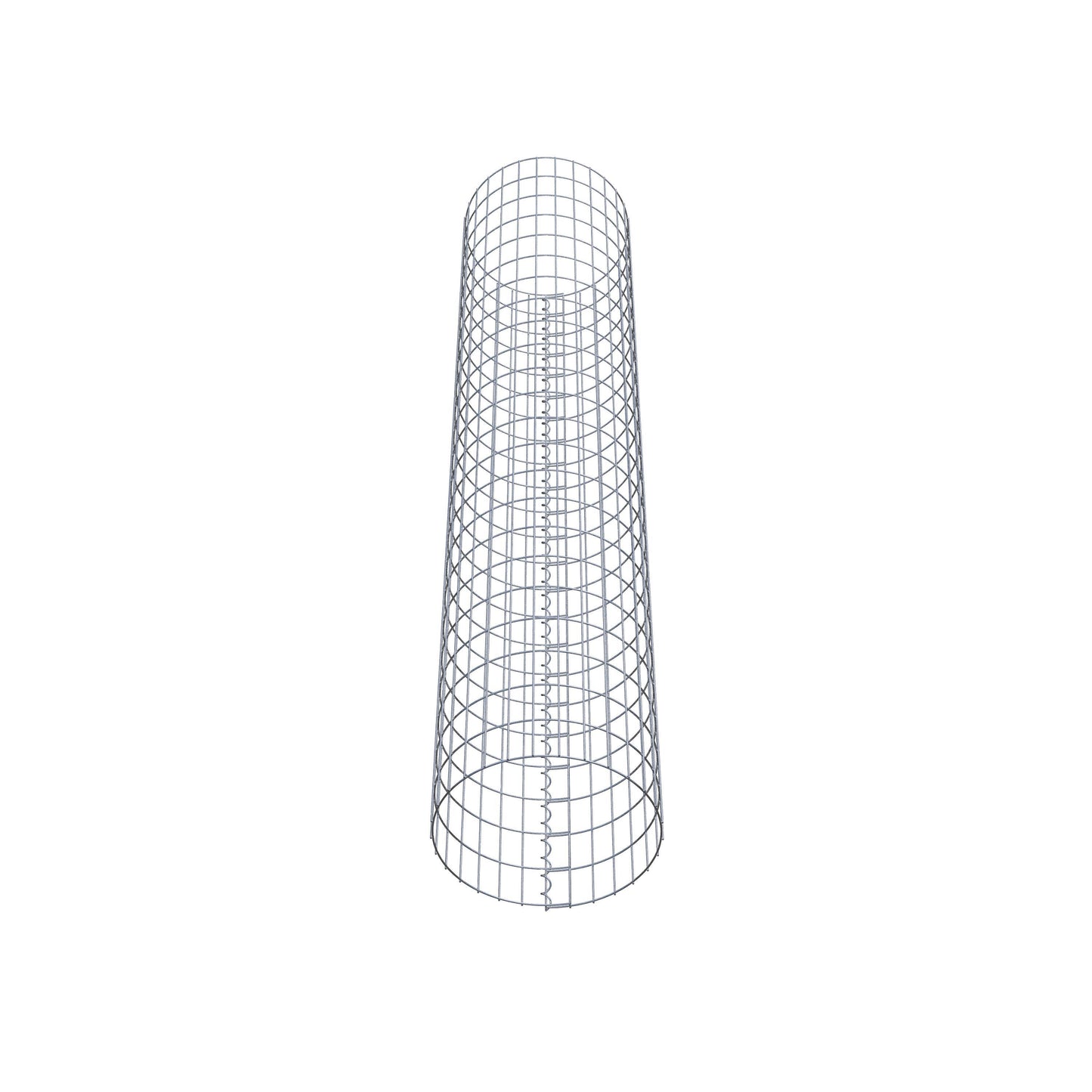 Columna de gaviones redonda 47 cm de diámetro, 230 cm de altura, malla 5 cm x 10 cm