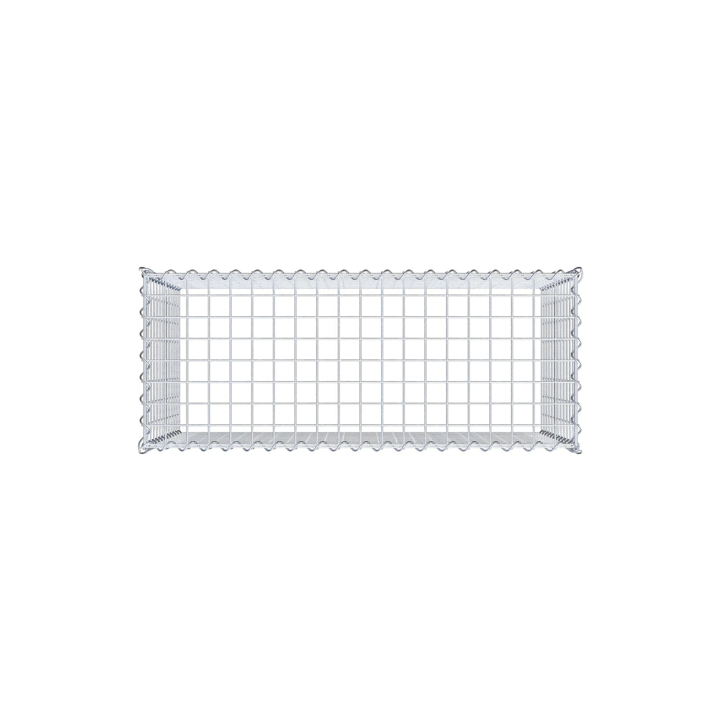 Gabbione aggiuntivo tipo 3 100 cm x 60 cm x 40 cm (L x H x P), maglia 5 cm x 5 cm, a spirale