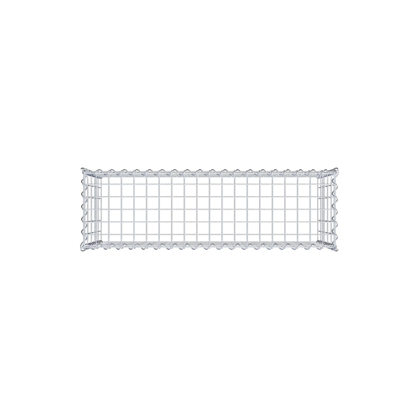 Gabion rapporté type 3 100 cm x 50 cm x 30 cm (L x H x P), mailles 5 cm x 10 cm, spirale