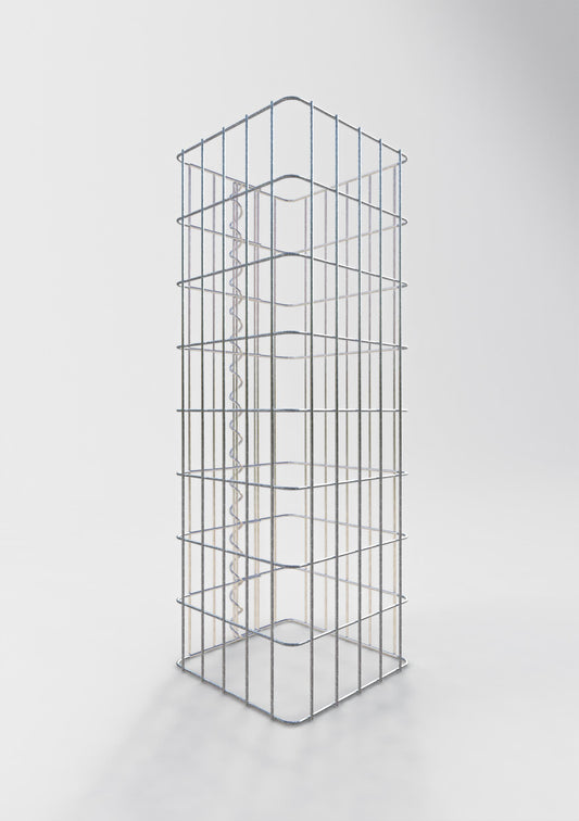 Schanskorfzuil vierkant 27 cm x 27 cm, 80 cm hoog, MW 5 cm x 10 cm