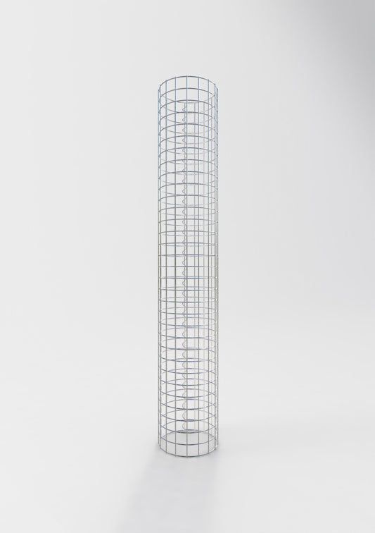 Colonne de gabion ronde 27 cm de diamètre, 160 cm de hauteur, maille 5 cm x 5 cm