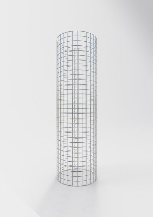 Colonne de gabion ronde 42 cm de diamètre, 160 cm de hauteur, maille 5 cm x 5 cm