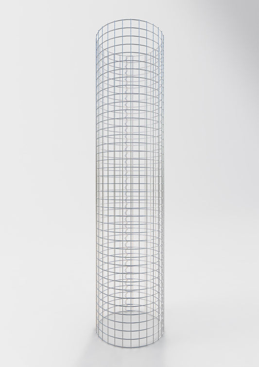 Colonne de gabion ronde 47 cm de diamètre, 200 cm de hauteur, maille 5 cm x 5 cm