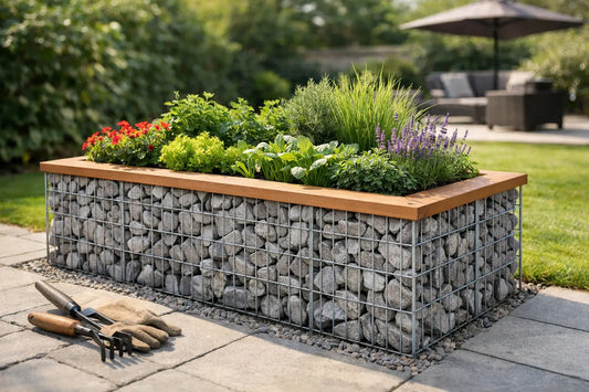 Bien choisir un parterre surélevé en gabion