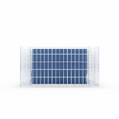 Højbed firkantet 100 cm x 50 cm x 50 cm (L x H x D), maskestørrelse 5 x 10 cm, vægtykkelse 10 cm