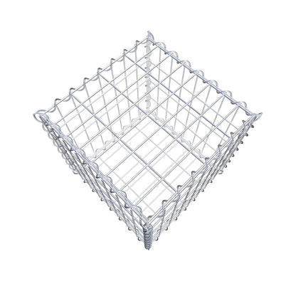 Gabion 40 cm x 40 cm x 40 cm (L x H x D), maskestørrelse 5 cm x 10 cm, spiral