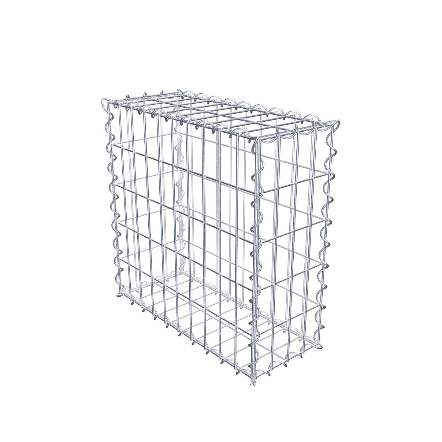 Gabion 50 cm x 50 cm x 20 cm (L x H x P), mailles 5 cm x 10 cm, spirale