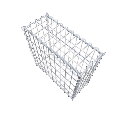 Gabion 50 cm x 50 cm x 20 cm (L x H x P), mailles 5 cm x 10 cm, spirale