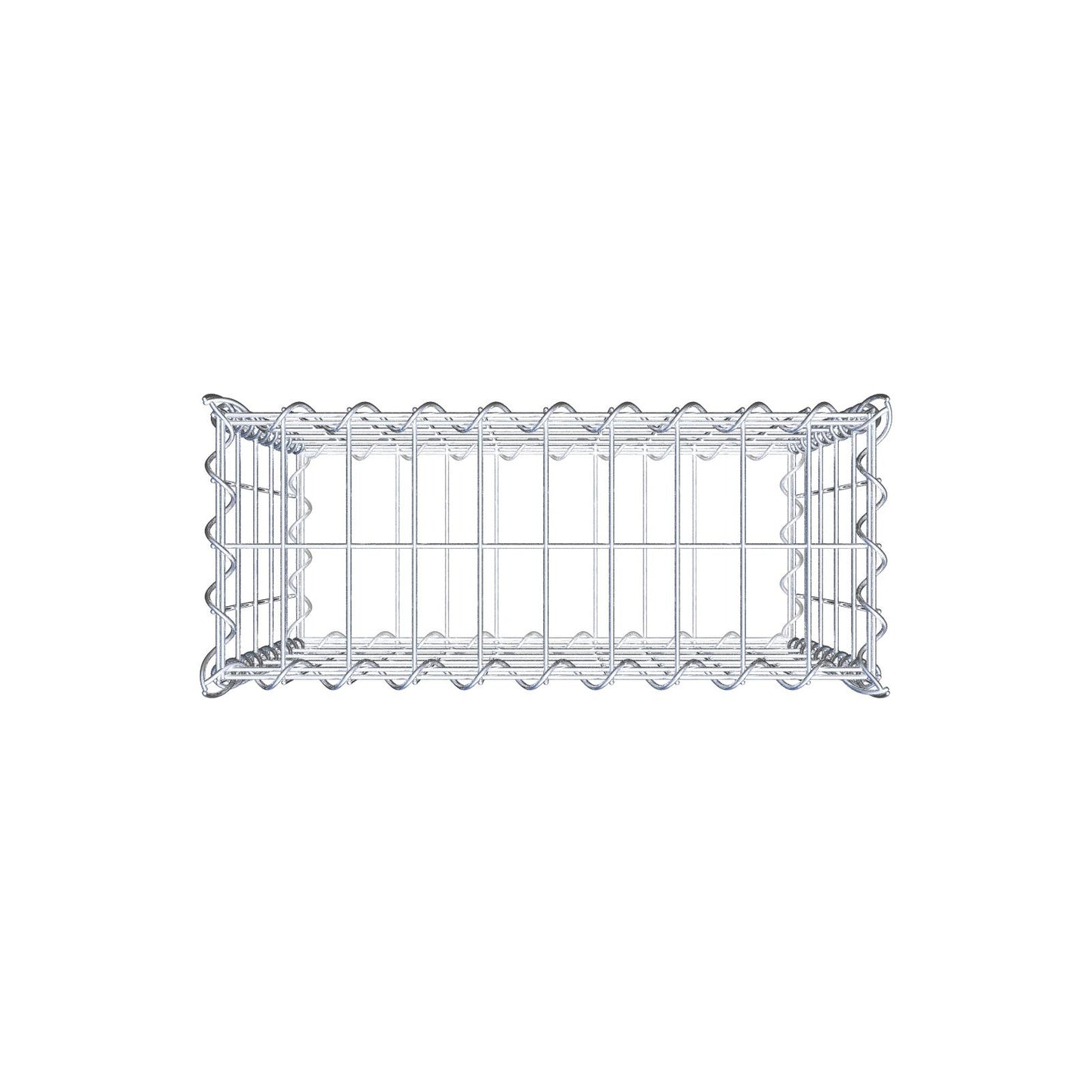 Gabion 50 cm x 50 cm x 20 cm (L x H x P), mailles 5 cm x 10 cm, spirale