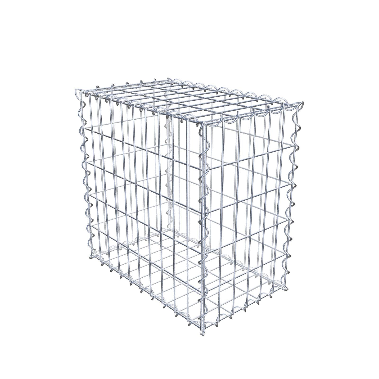 Gabion 50 cm x 50 cm x 30 cm (L x H x P), mailles 5 cm x 10 cm, spirale
