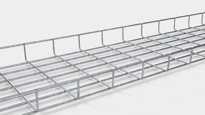 Comprimento do duto de cabos 29 cm, profundidade 5 cm, tamanho da malha 5 x 10 cm
